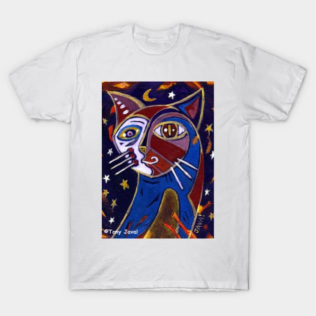 'Midnight Cat' T-Shirt by jerrykirk